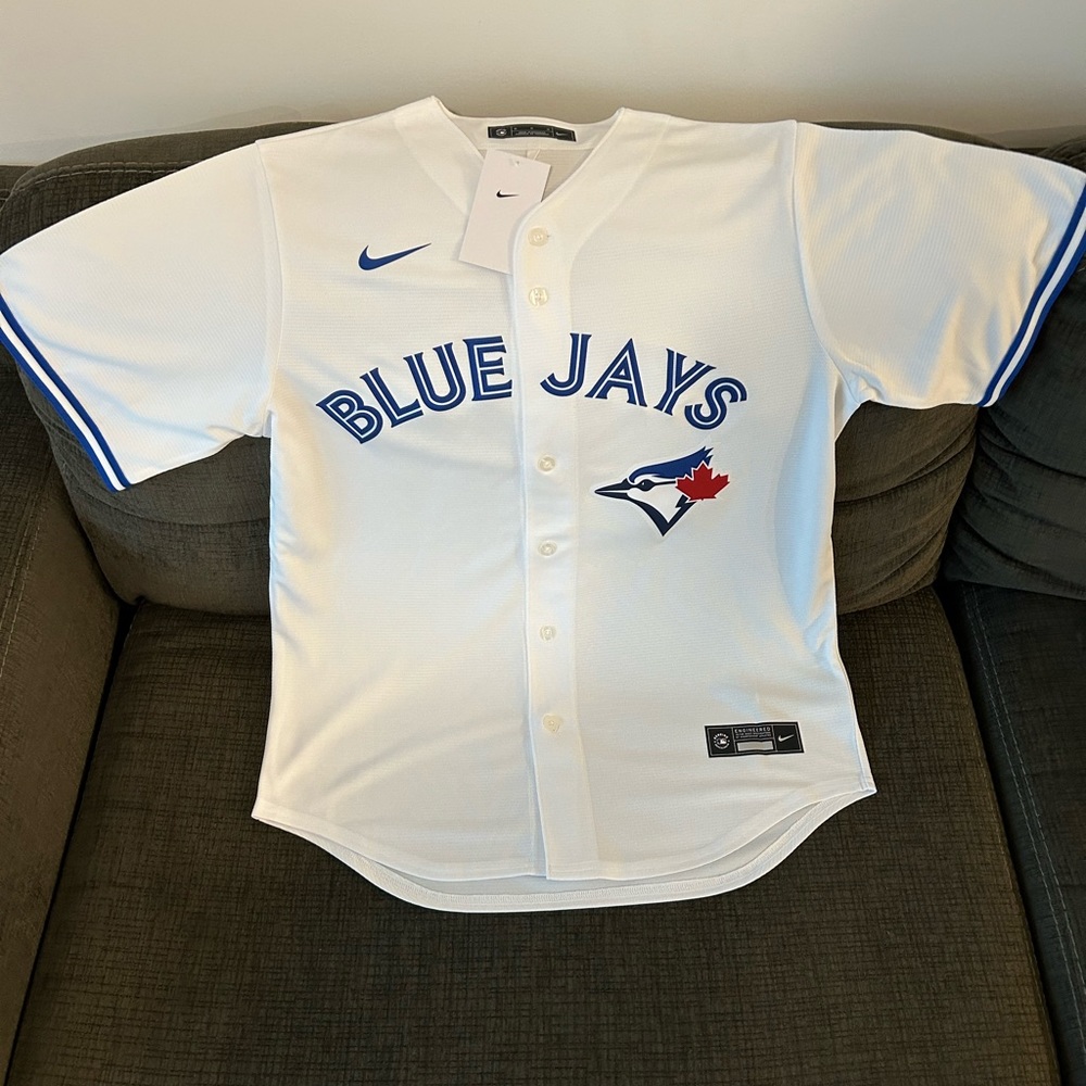 $115 Nike Authentic Toronto Blue Jays MLB Baseball White Jersey Men’s Size: M
